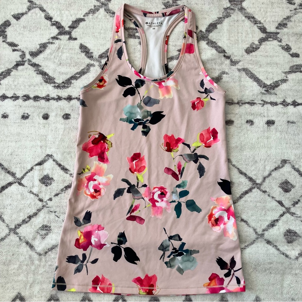 Athleta | Shanti Floral Racerback Tank Top